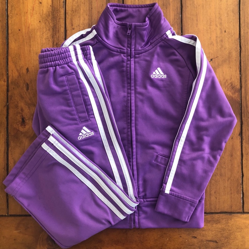 Toddler Girls 4T Adidas Purple Track Suit